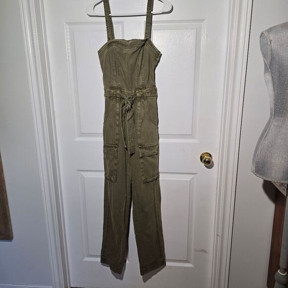 FREE PEOPLE go West Denim Jumpsuit - Picture 5 of 8